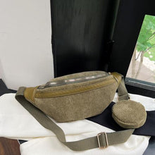 Load image into Gallery viewer, Bag: Small Corduroy Sling Bag - V I R C I É
