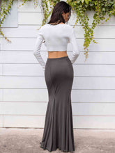 Load image into Gallery viewer, Apparel:  High Waist Floor Length Skirt
