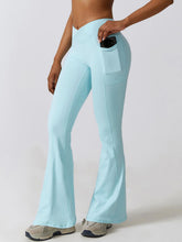 Load image into Gallery viewer, Apparel:  Flare Leg Active Pants with Pockets
